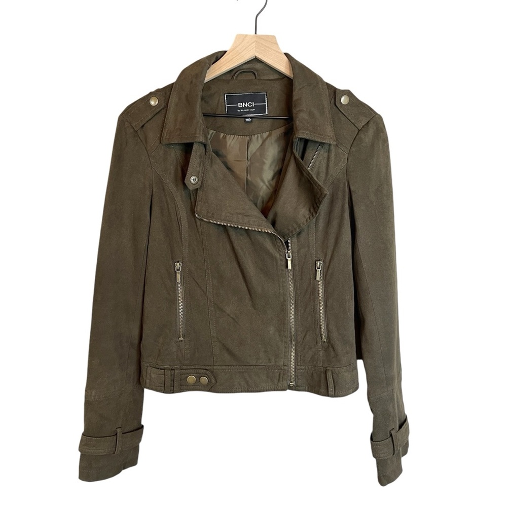 BNCI by Blanc Noir Faux Suede Moto Jacket